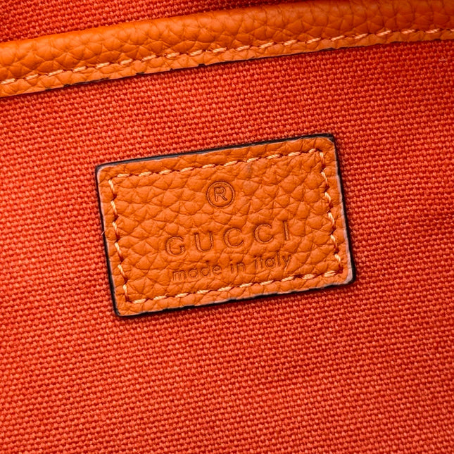 GUCCI 26S SHOULDER BAG 31 IN ORANGE CALFSKIN