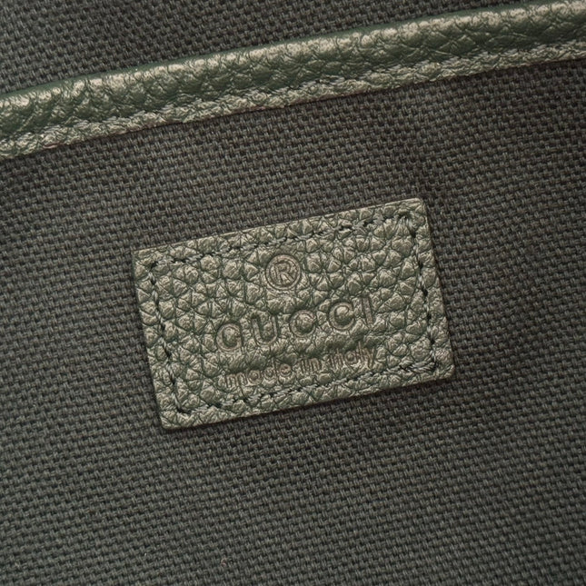 GUCCI 26S SHOULDER BAG 31 IN DARK GREEN CALFSKIN