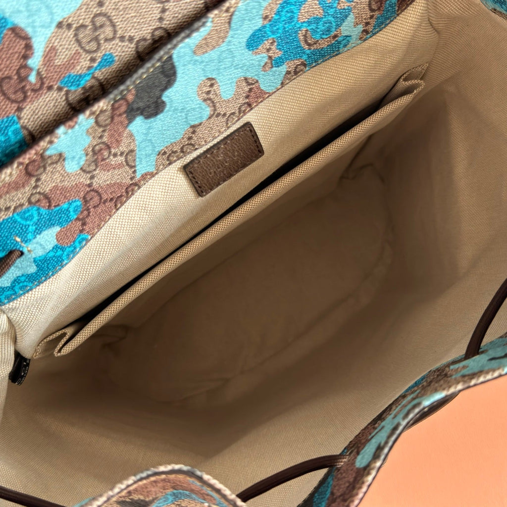 GUCCI 26S BACKPACK 46 IN MULTICOLOR COATED CANVAS STYLE 2