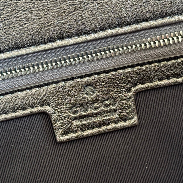 GUCCI 26S GG MARMONT BAG 26 IN WARM GRAY BROWN LAMBSKIN