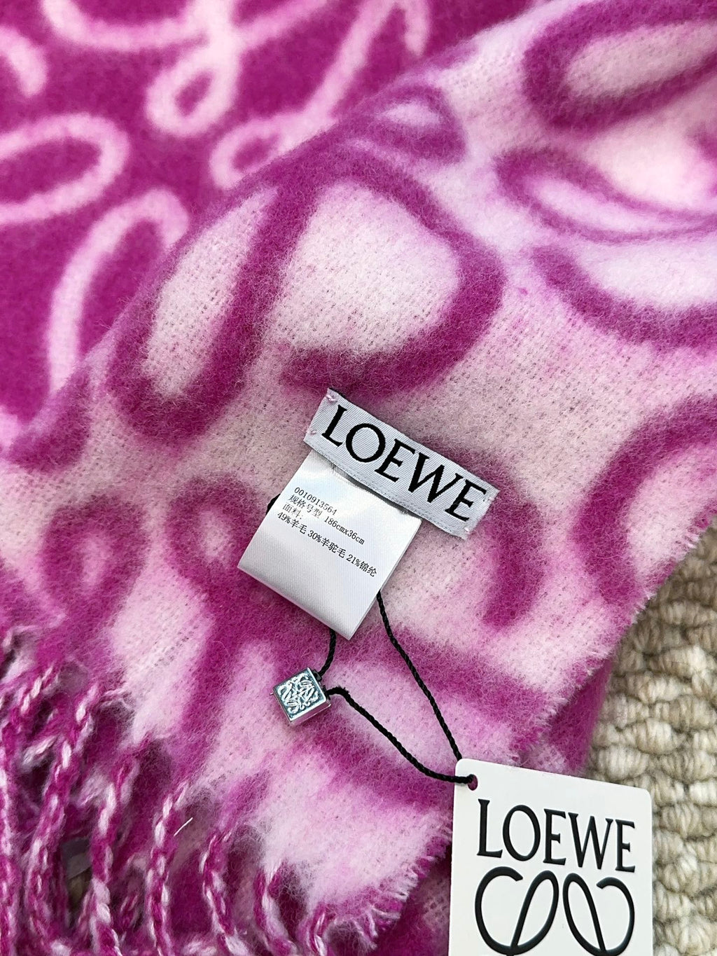 LOEWE 26S SCARF 186 IN WOOL MOHAIR 485341
