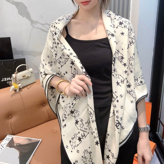 CHANEL 25S SCARF 140 CM IN CASHMERE SILK 943919
