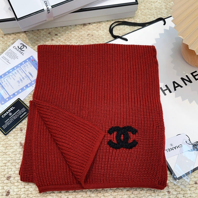 CHANEL 25S SCARF 175 IN WOOL 991921