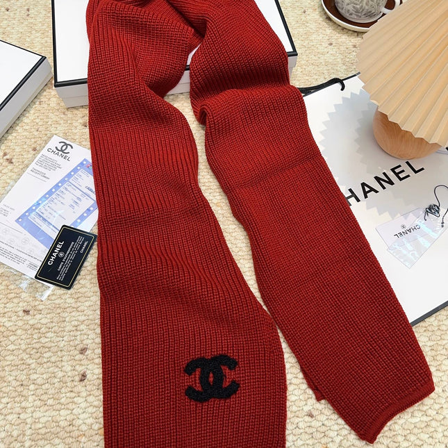 CHANEL 25S SCARF 175 IN WOOL 991921