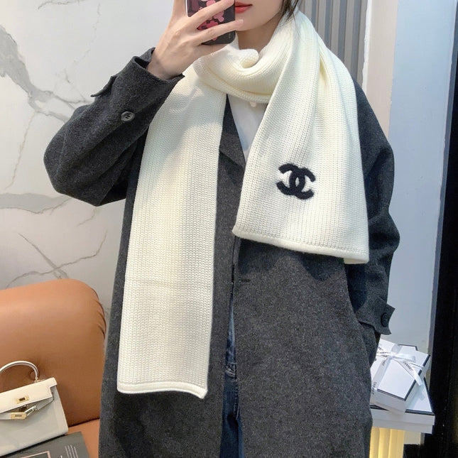 CHANEL 25S SCARF 175 IN WOOL 991923