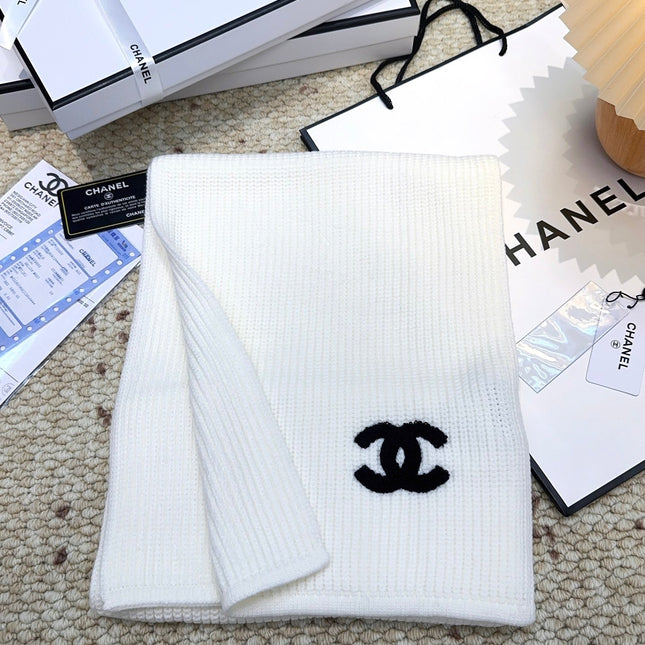 CHANEL 25S SCARF 175 IN WOOL 991923