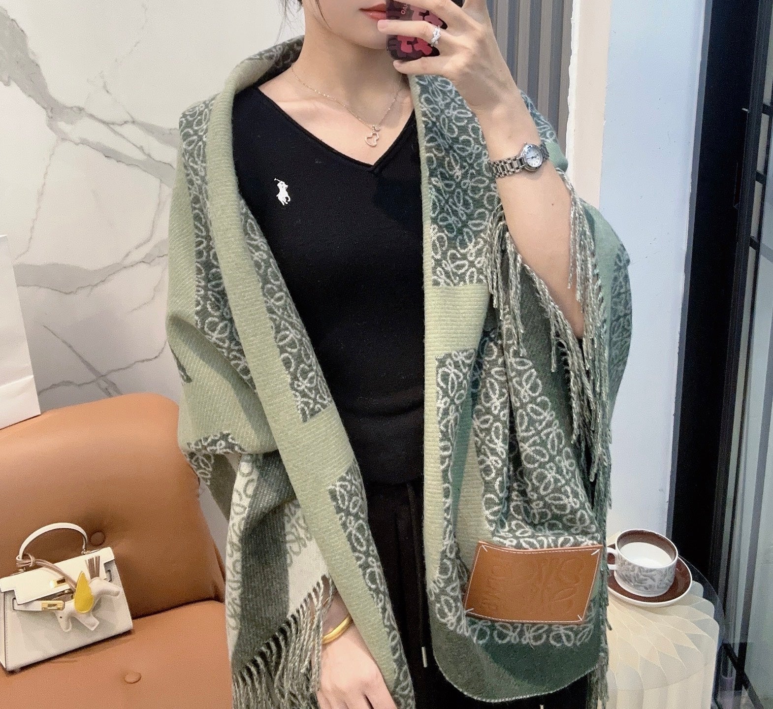 LOEWE 26S SCARF 140 IN CASHMERE 863982