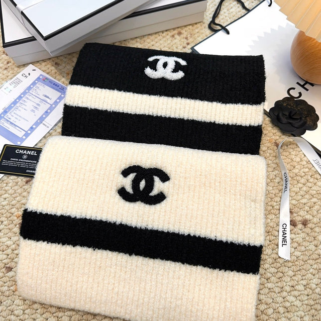 CHANEL 25S SCARF 175 CM IN  WOOL CASHMERE 943160