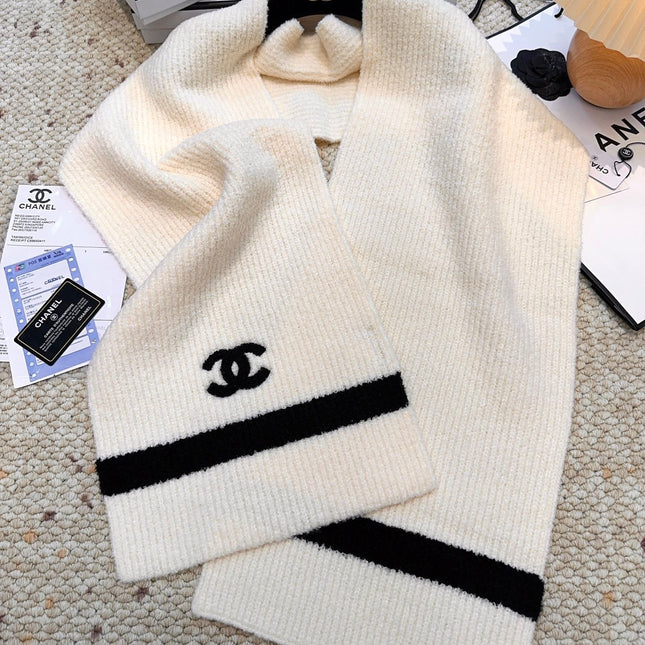 CHANEL 25S SCARF 175 CM IN  WOOL CASHMERE 943160