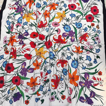 GUCCI 26S SCARF 140 IN CASHMERE AND SILK 863992