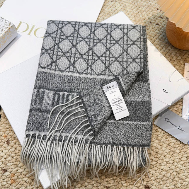 DIOR 26S SCARF 202CM IN CASHMERE 136514