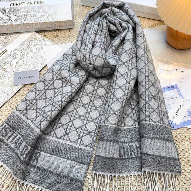 DIOR 26S SCARF 202CM IN CASHMERE 136514