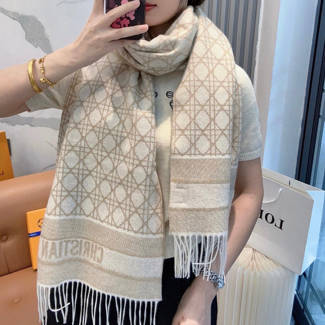 DIOR 26S SCARF 202CM IN CASHMERE 136515