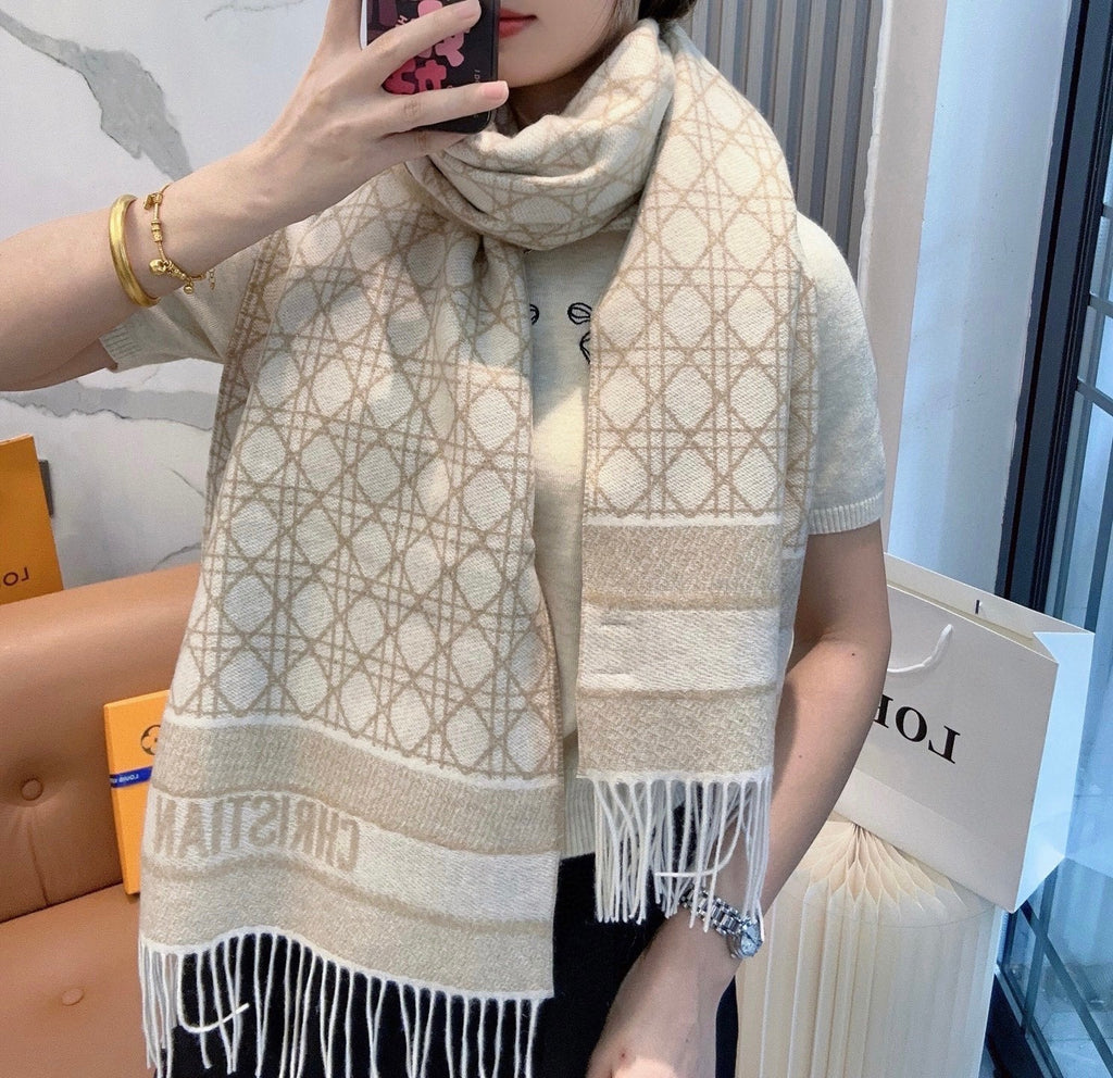 DIOR 26S SCARF 202CM IN CASHMERE 136515