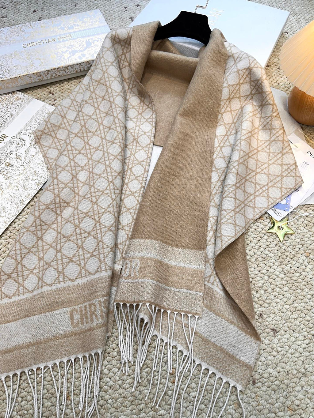 DIOR 26S SCARF 202CM IN CASHMERE 136515