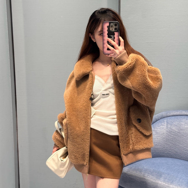 MIUMIU FLEECE-LINED JACKET STYLE 725