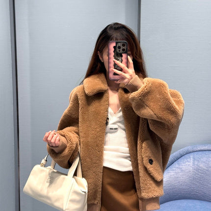 MIUMIU FLEECE-LINED JACKET STYLE 725
