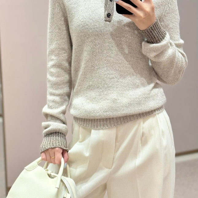 LP 26S CASHMERE POLO SWEATER 570