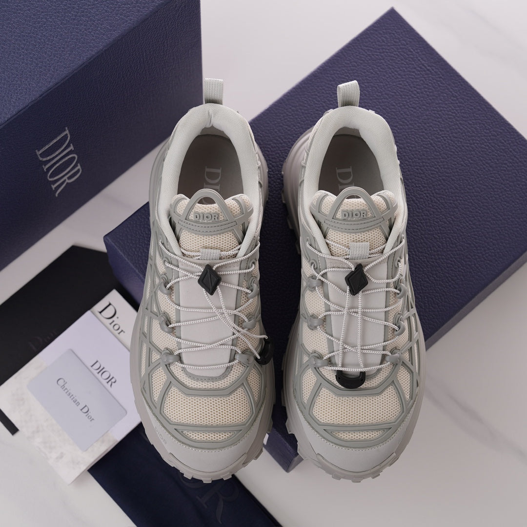 CD B31 SNEAKER BEIGE AND GRAY MESH FABRIC
