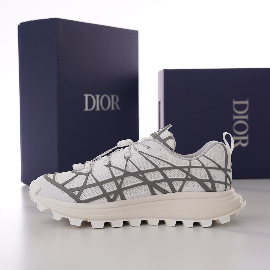 CD B31 SNEAKER WHITE AND GRAY MESH FABRIC