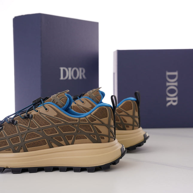 CD B31 SNEAKER BROWN AND BLUE MESH FABRIC