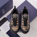 CD B31 SNEAKER BLACK AND BROWN MESH FABRIC