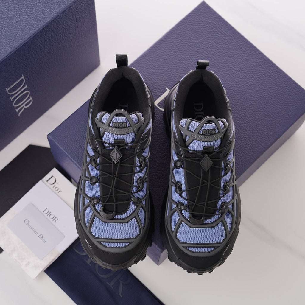 CD B31 SNEAKER BLACK AND PURPLE MESH FABRIC