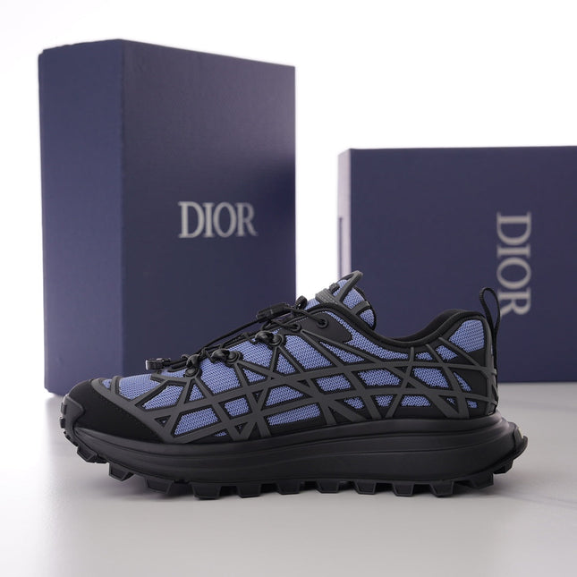 CD B31 SNEAKER BLACK AND PURPLE MESH FABRIC