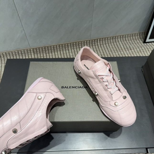BALENCIAGA 25S SNEAKER IN LIGHT PINK CALFSKIN