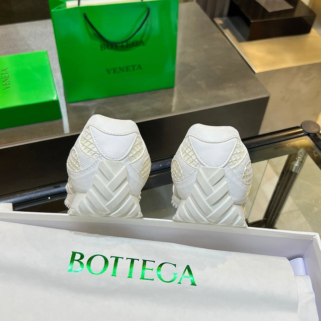 BOTTEGA VENETA 26S ORBIT SNEAKERS IN WHITE TECHNICAL MESH