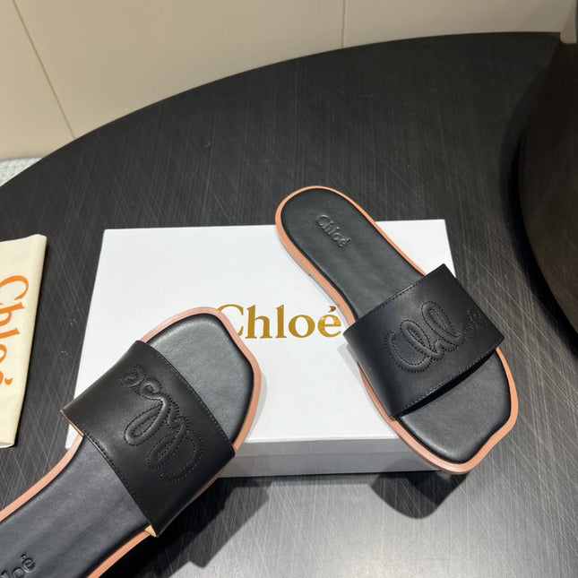 CHLOÉ 26S SANDALS IN BLACK CALFSKIN STYLE 1