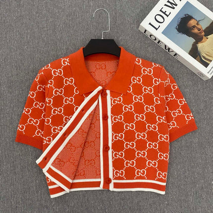 GUCCI 26S SHORT-SLEEVE KNITTED CARDIGAN 560