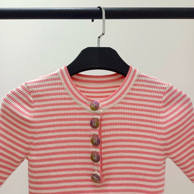 CHANEL 26S SHORT SLEEVE KNIT T-SHIRT STYLE 1227