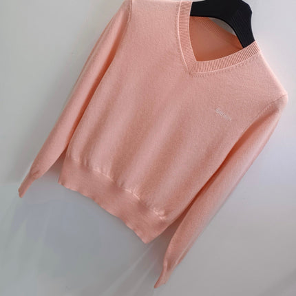 MIUMIU 26S V-NECK KNIT SWEATER 1570