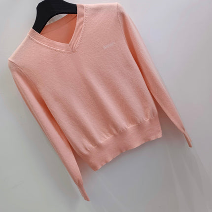 MIUMIU 26S V-NECK KNIT SWEATER 1570