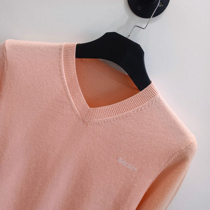MIUMIU 26S V-NECK KNIT SWEATER 1570