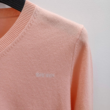MIUMIU 26S V-NECK KNIT SWEATER 1570