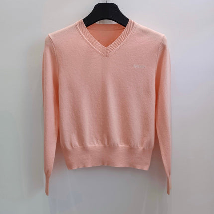 MIUMIU 26S V-NECK KNIT SWEATER 1570