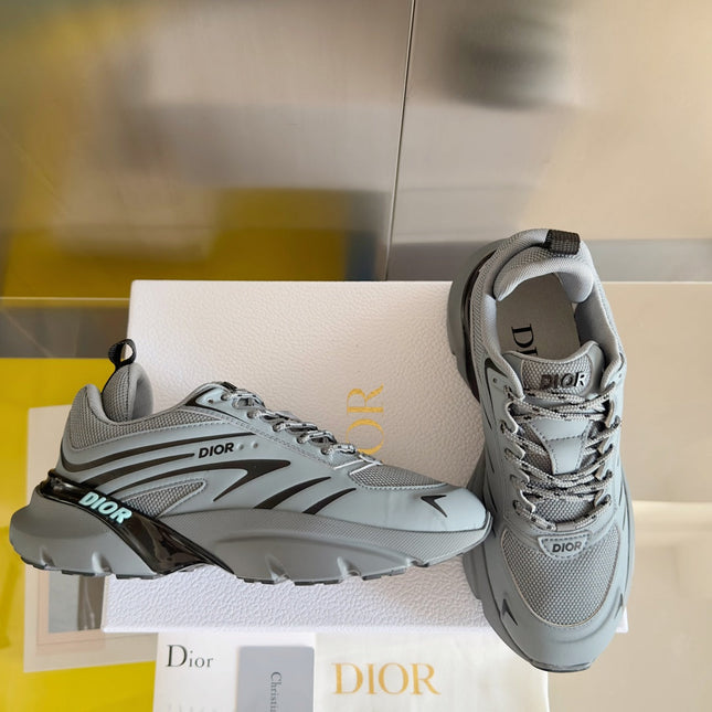 CD B32 SNEAKER GREY BLUE CALFSKIN