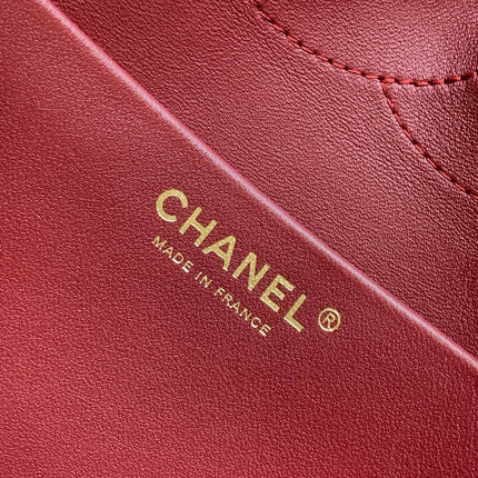 CHANEL 26S SOUPLISSIMO MAXI FLAP MEDIUM 32 IN BROWN GRAINED CALFSKIN GOLD HARDWARE