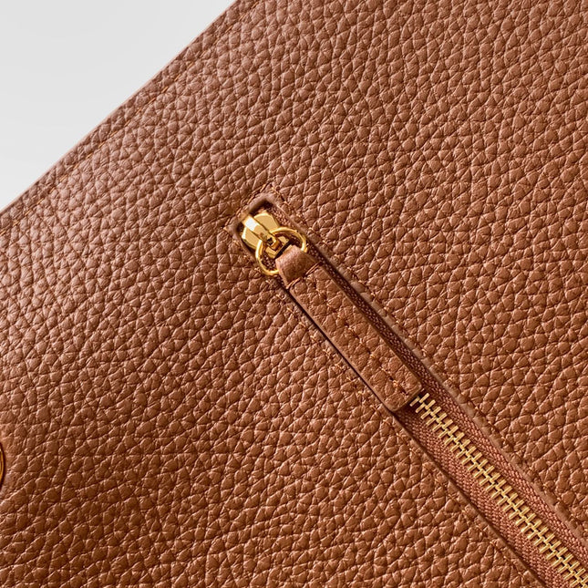 CHANEL 26S SOUPLISSIMO MAXI FLAP 39 IN CARAMEL BROWN GRAINED CALFSKIN GOLD HARDWARE