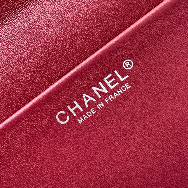 CHANEL 26S SOUPLISSIMO MAXI FLAP 39 IN CARAMEL BROWN GRAINED CALFSKIN SILVER HARDWARE