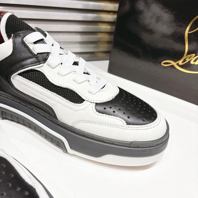CL SNEAKER IN BLACK AND WHITE CALFSKIN 323158