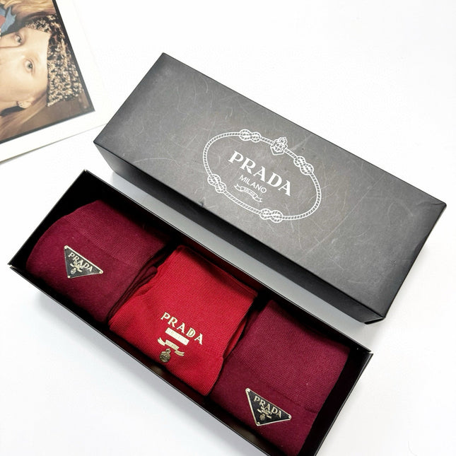 PRADA 26S CREW SOCKS 544099 (1 BOX)