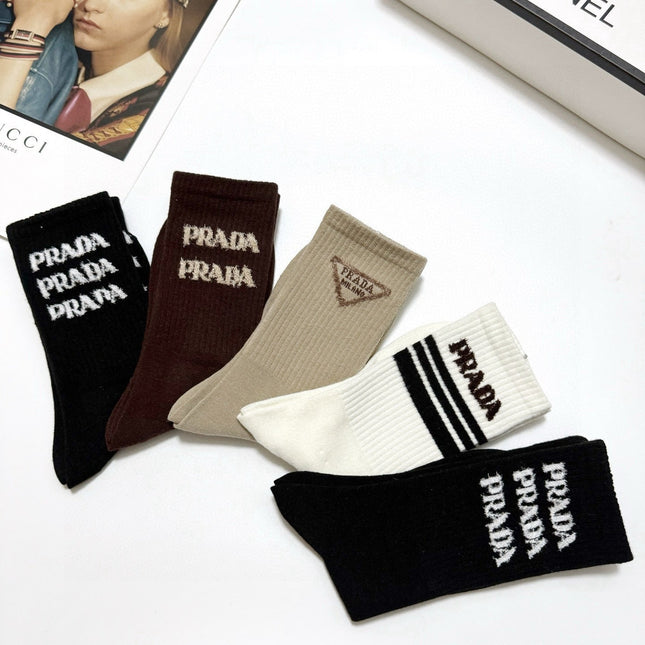PRADA 26S CREW SOCKS 569329 (1 BOX)