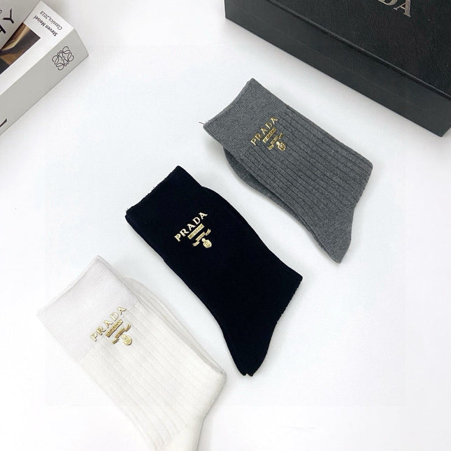PRADA 26S CREW SOCKS 394011 (1 BOX)