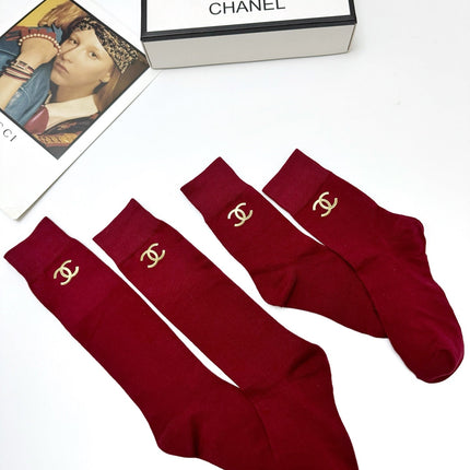 CHANEL 26S CREW SOCKS 397279 (1 BOX)
