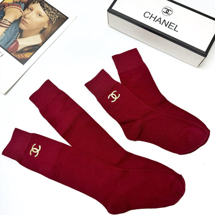 CHANEL 26S CREW SOCKS 397279 (1 BOX)