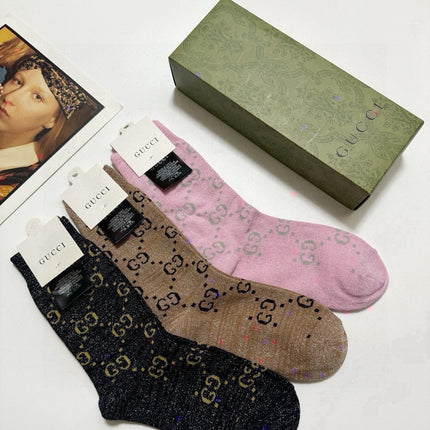 GUCCI 26S CREW SOCKS 400450 (1 BOX)