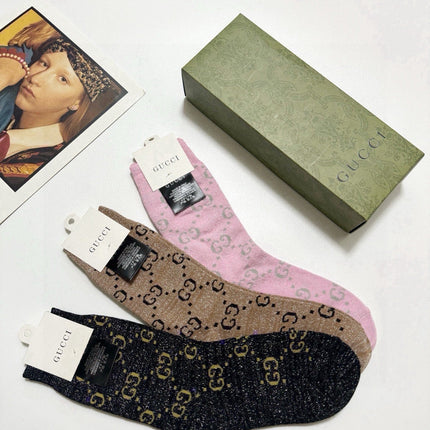 GUCCI 26S CREW SOCKS 400450 (1 BOX)